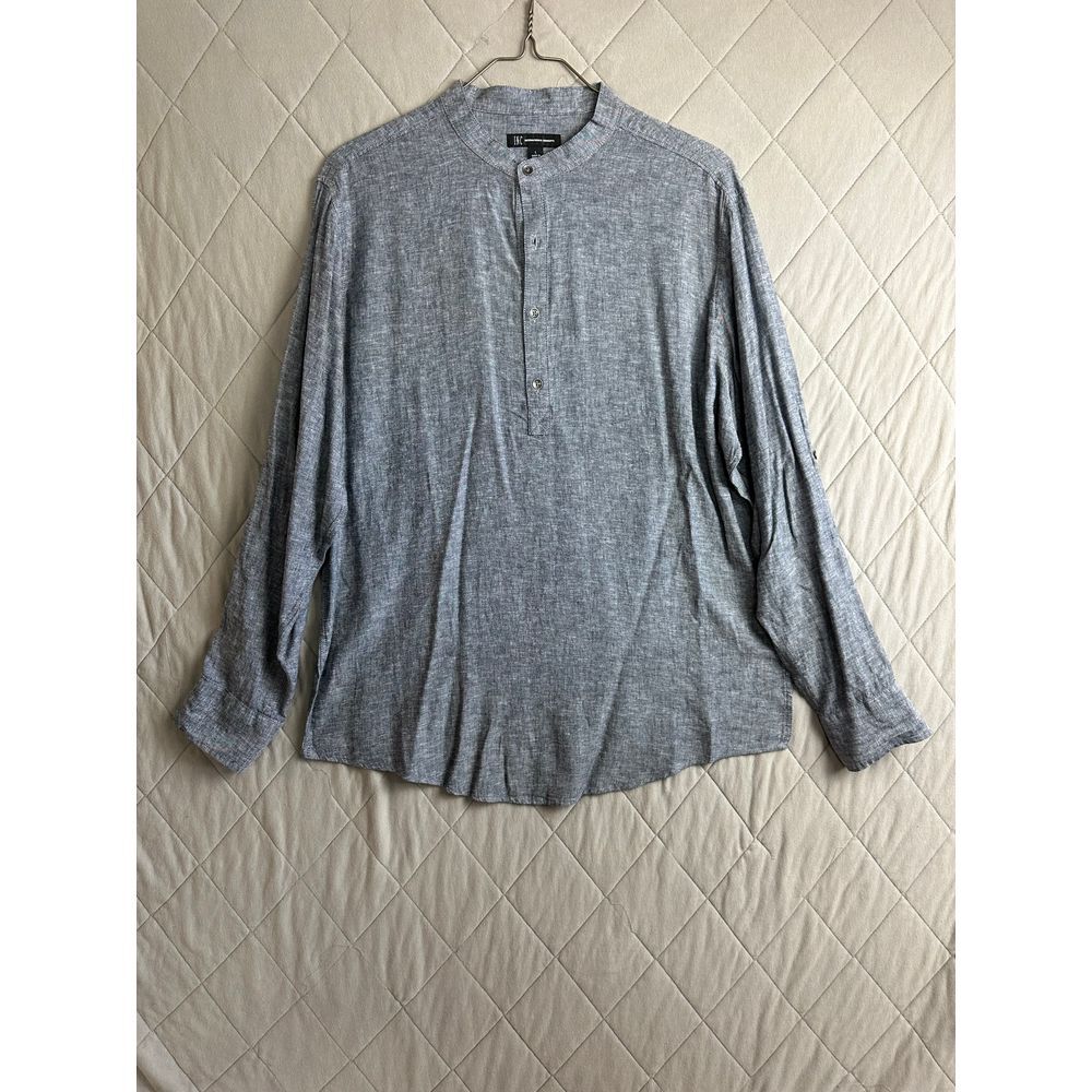 INC International Concepts Shirt Men's‎ Large Half Button Up